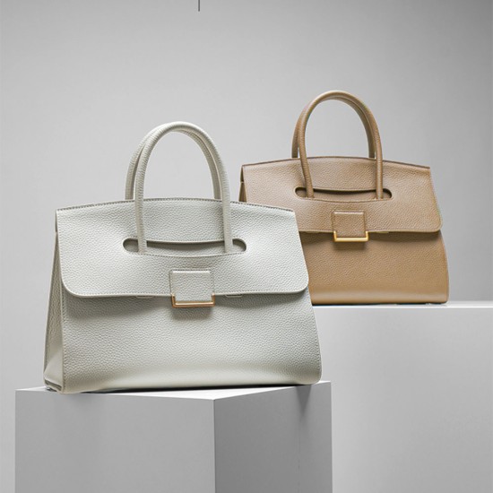 Leather tote bag, large capacity handbag - Memoo.com